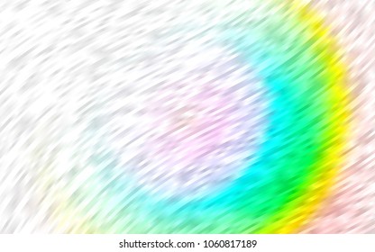 Light Multicolor, Rainbow vector pattern with liquid shapes. Modern gradient abstract illustration with bandy lines. The elegant pattern for brand book.