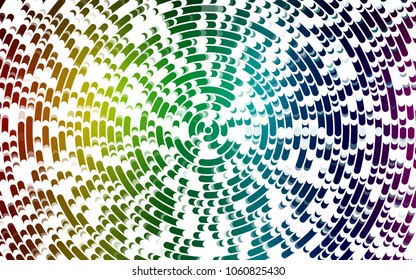 Light Multicolor, Rainbow vector pattern with bubble shapes. Creative illustration in halftone marble style with gradient. New composition for your brand book.