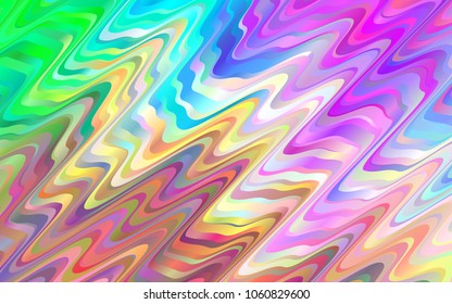 Light Multicolor, Rainbow vector pattern with lava shapes. Creative geometric illustration in marble style with gradient. A new texture for your  ad, booklets, leaflets.