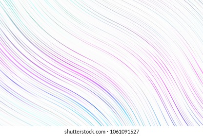 Light Multicolor, Rainbow vector pattern with curved circles. Colorful abstract illustration with gradient lines. The best blurred design for your business.