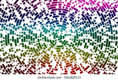 Light Multicolor, Rainbow vector pattern with lamp shapes. Blurred geometric sample with gradient bubbles.  The template for cell phone backgrounds.