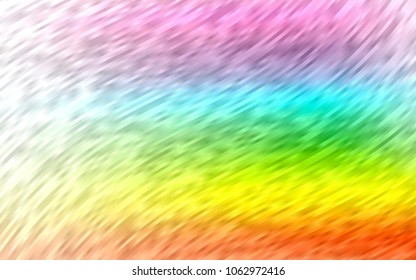 Light Multicolor, Rainbow vector pattern with lamp shapes. Creative geometric illustration in marble style with gradient. The template for cell phone backgrounds.