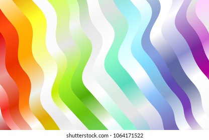 Light Multicolor, Rainbow vector pattern with bubble shapes. An elegant bright illustration with gradient. The template for cell phone backgrounds.