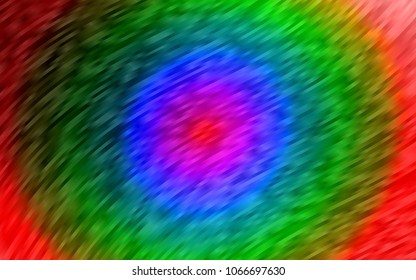 Light Multicolor, Rainbow vector pattern with lamp shapes. Geometric illustration in marble style with gradient.  The template for cell phone backgrounds.
