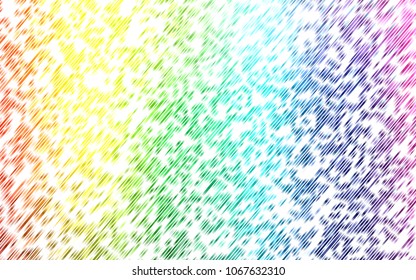 Light Multicolor, Rainbow vector pattern with narrow lines. Lines on blurred abstract background with gradient. The pattern can be used as ads, poster, banner for commercial.