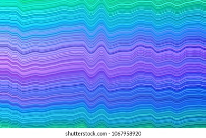 Light Multicolor, Rainbow vector pattern with liquid shapes. Modern gradient abstract illustration with bandy lines. Marble design for your web site.