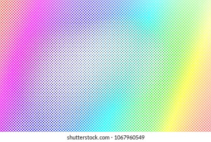 Light Multicolor, Rainbow vector  pattern with spheres. Abstract illustration with colored bubbles in nature style. Pattern can be used as texture of water, rain drops.