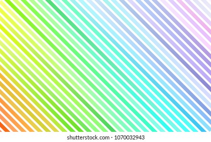 Light Multicolor, Rainbow vector pattern with narrow lines. Decorative shining illustration with lines on abstract template. Best design for your ad, poster, banner.