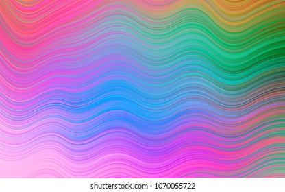 Light Multicolor, Rainbow vector pattern with lava shapes. Brand-new colored illustration in marble style with gradient. A completely new marble design for your business.