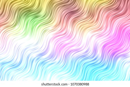 Light Multicolor, Rainbow vector pattern with bubble shapes. Shining crooked illustration in marble style. Brand-new design for your ads, poster, banner.