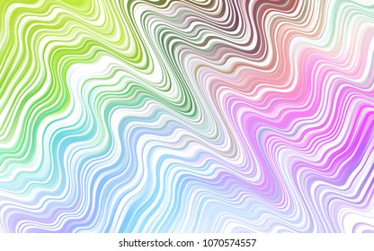 Light Multicolor, Rainbow vector pattern with lamp shapes. Colorful illustration in abstract marble style with gradient. Marble style for your business design.