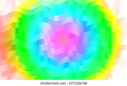Light Multicolor, Rainbow vector pattern. Blurred geometric sample with gradient bubbles.  Brand-new design for your ads, poster, banner.