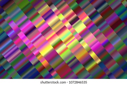 Light Multicolor, Rainbow vector pattern with narrow lines. Shining colored illustration with narrow lines. The template can be used as a background.