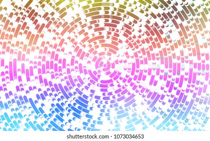 Light Multicolor, Rainbow vector pattern with lava shapes. Colorful abstract illustration with gradient lines. A completely new template for your business design.