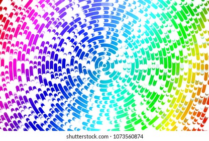 Light Multicolor, Rainbow vector pattern with bent lines. Glitter abstract illustration with wry lines. The template for cell phone backgrounds.