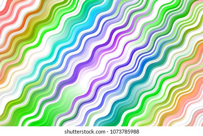 Light Multicolor, Rainbow vector pattern with bubble shapes. A vague circumflex abstract illustration with gradient. A completely new template for your business design.