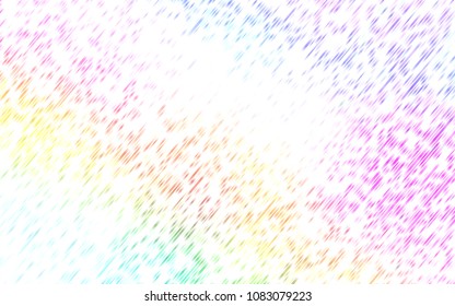 Light Multicolor, Rainbow vector pattern with narrow lines. Decorative shining illustration with lines on abstract template. The pattern can be used as ads, poster, banner for commercial.