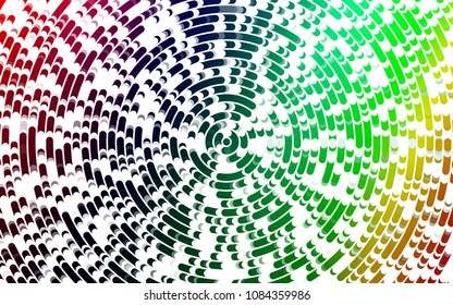 Light Multicolor, Rainbow vector pattern with bent ribbons. A vague circumflex abstract illustration with gradient. Marble design for your web site.