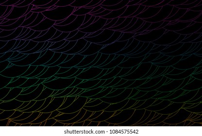 Light Multicolor, Rainbow vector  pattern with spheres. Glitter abstract illustration with blurred drops of rain. New design for ad, poster, banner of your website.