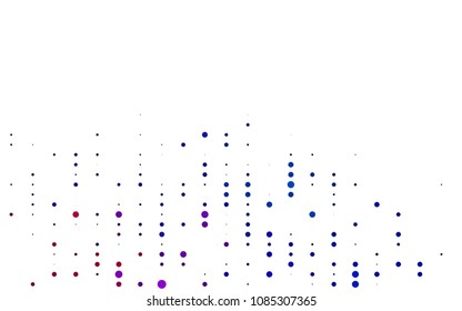 Light Multicolor, Rainbow vector  pattern with spheres. Abstract illustration with colored bubbles in nature style. The pattern can be used for ads, leaflets of liquid.