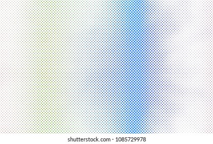 Light Multicolor, Rainbow vector  pattern with spheres. Beautiful colored illustration with blurred circles in nature style. The pattern can be used for ads, leaflets of liquid.