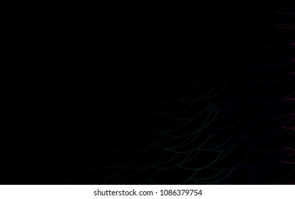 Light Multicolor, Rainbow vector  pattern with spheres. Beautiful colored illustration with blurred circles in nature style. Pattern can be used as texture of water, rain drops.