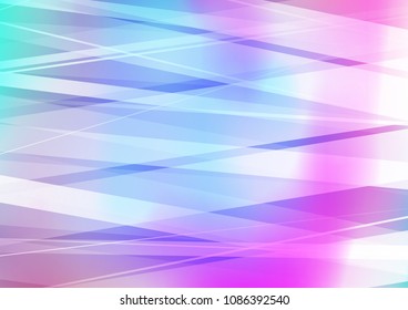 Light Multicolor, Rainbow vector pattern with narrow lines. Modern geometrical abstract illustration with staves. The template can be used as a background.