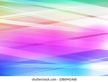 Light Multicolor, Rainbow vector pattern with narrow lines. Modern geometrical abstract illustration with staves. The pattern can be used for websites.