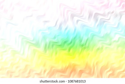 Light Multicolor, Rainbow vector pattern with lamp shapes. Geometric illustration in marble style with gradient.  A new texture for your  ad, booklets, leaflets.