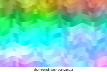 Light Multicolor, Rainbow vector pattern with lava shapes. Glitter abstract illustration with wry lines. Brand-new design for your ads, poster, banner.