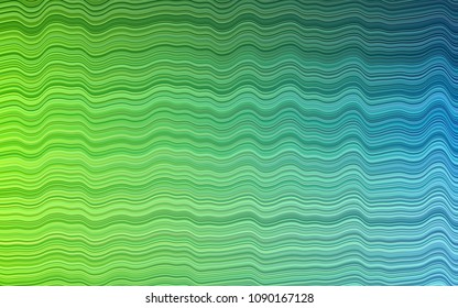 Light Multicolor, Rainbow vector pattern with lines, ovals. Colorful abstract illustration with gradient lines. New composition for your brand book.