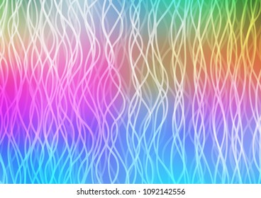 Light Multicolor, Rainbow vector pattern with lava shapes. Shining crooked illustration in marble style. A completely new marble design for your business.