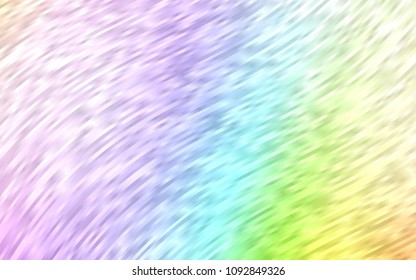 Light Multicolor, Rainbow vector pattern with curved circles. Glitter abstract illustration with wry lines. Brand-new design for your ads, poster, banner.