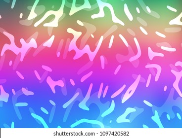 Light Multicolor, Rainbow vector pattern with lamp shapes. Colorful abstract illustration with gradient lines. Textured wave pattern for backgrounds.