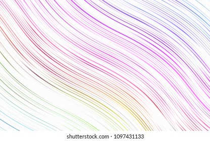 Light Multicolor, Rainbow vector pattern with lamp shapes. Brand-new colored illustration in marble style with gradient. Textured wave pattern for backgrounds.