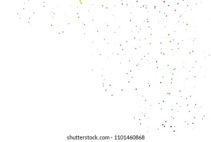 Light Multicolor, Rainbow vector  pattern with spheres. Blurred decorative design in abstract style with bubbles. The pattern can be used for aqua ad, booklets.