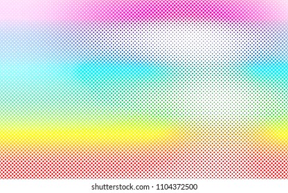 Light Multicolor, Rainbow vector  pattern with spheres. Glitter abstract illustration with blurred drops of rain. Pattern can be used as texture of water, rain drops.