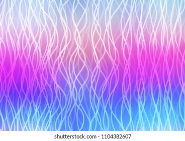 Light Multicolor, Rainbow vector pattern with bent ribbons. Shining crooked illustration in marble style. The best blurred design for your business.