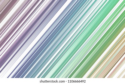 Light Multicolor, Rainbow vector pattern with narrow lines. Blurred decorative design in simple style with lines. The pattern can be used for busines ad, booklets, leaflets