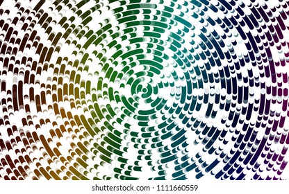 Light Multicolor, Rainbow vector pattern with bent ribbons. Modern gradient abstract illustration with bandy lines. Brand-new design for your ads, poster, banner.