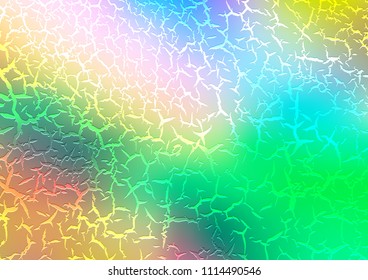 Light Multicolor, Rainbow vector pattern with bent lines. Shining illustration, which consist of blurred lines, circles. The template for cell phone backgrounds.