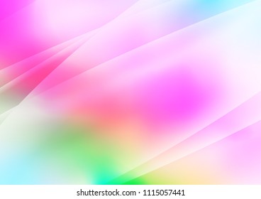 Light Multicolor, Rainbow vector pattern with narrow lines. Blurred decorative design in simple style with lines. The pattern can be used as ads, poster, banner for commercial.