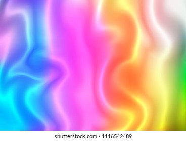 Light Multicolor, Rainbow vector pattern with liquid shapes. Shining illustration, which consist of blurred lines, circles. A completely new marble design for your business.