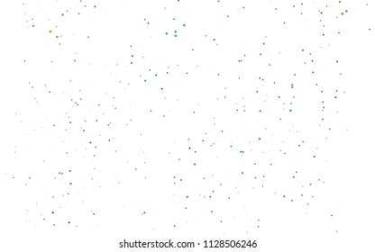 Light Multicolor, Rainbow vector  pattern with spheres. Glitter abstract illustration with blurred drops of rain. Pattern can be used as texture of water, rain drops.