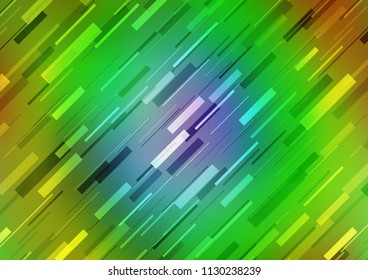 Light Multicolor, Rainbow vector pattern with narrow lines. Decorative shining illustration with lines on abstract template. The pattern can be used as ads, poster, banner for commercial.
