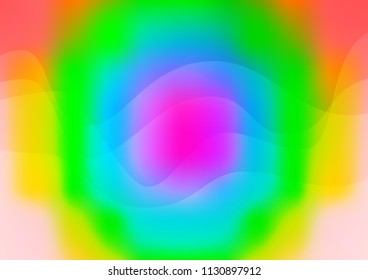 Light Multicolor, Rainbow vector pattern with liquid shapes. Colorful illustration in abstract marble style with gradient. The best blurred design for your business.