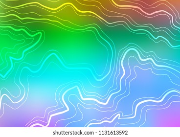 Light Multicolor, Rainbow vector pattern with narrow lines. Glitter abstract illustration with colored sticks. The template can be used as a background.