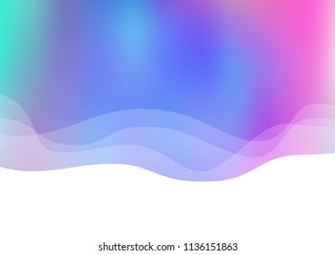Light Multicolor, Rainbow vector pattern with bubble shapes. Creative illustration in halftone marble style with gradient. The best blurred design for your business.