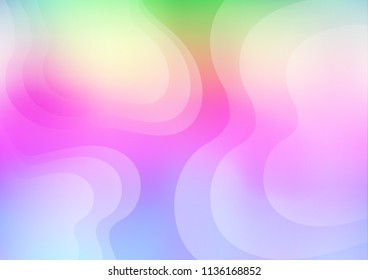 Light Multicolor, Rainbow vector pattern with lamp shapes. Colorful illustration in abstract marble style with gradient. Brand new design for your ads, poster, banner.
