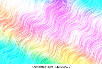 Light Multicolor, Rainbow vector pattern with liquid shapes. A completely new color illustration in marble style. A completely new marble design for your business.